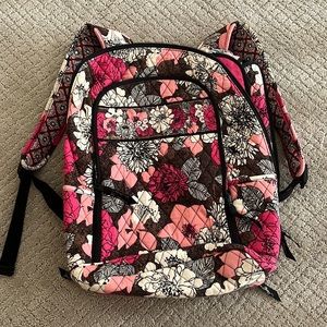 Vera Bradley quilted backpack.